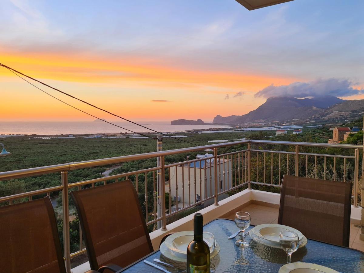 New Villa Kalimera, View To Falasarna Beach Platanos  Ngoại thất bức ảnh