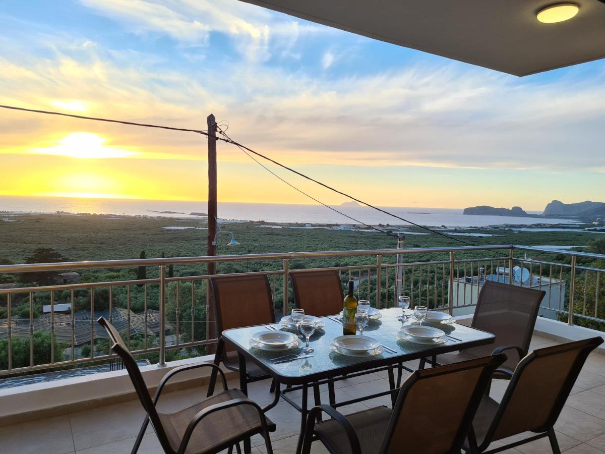 New Villa Kalimera, View To Falasarna Beach Platanos  Ngoại thất bức ảnh