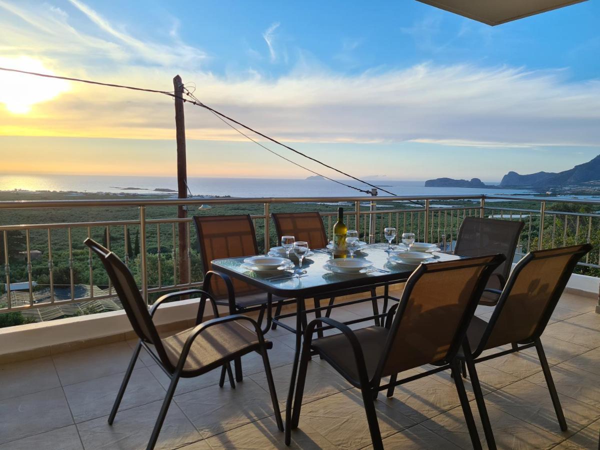 New Villa Kalimera, View To Falasarna Beach Platanos  Ngoại thất bức ảnh