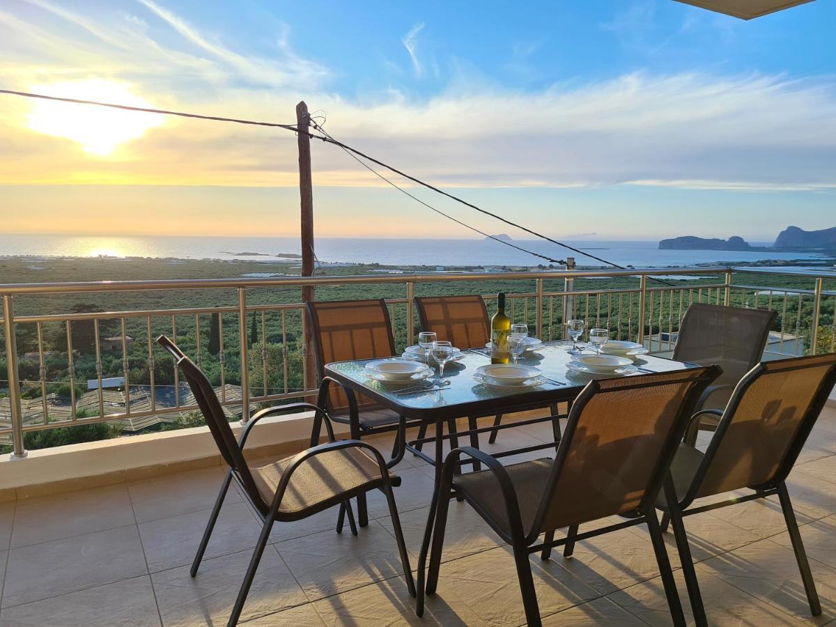 New Villa Kalimera, View To Falasarna Beach Platanos  Ngoại thất bức ảnh