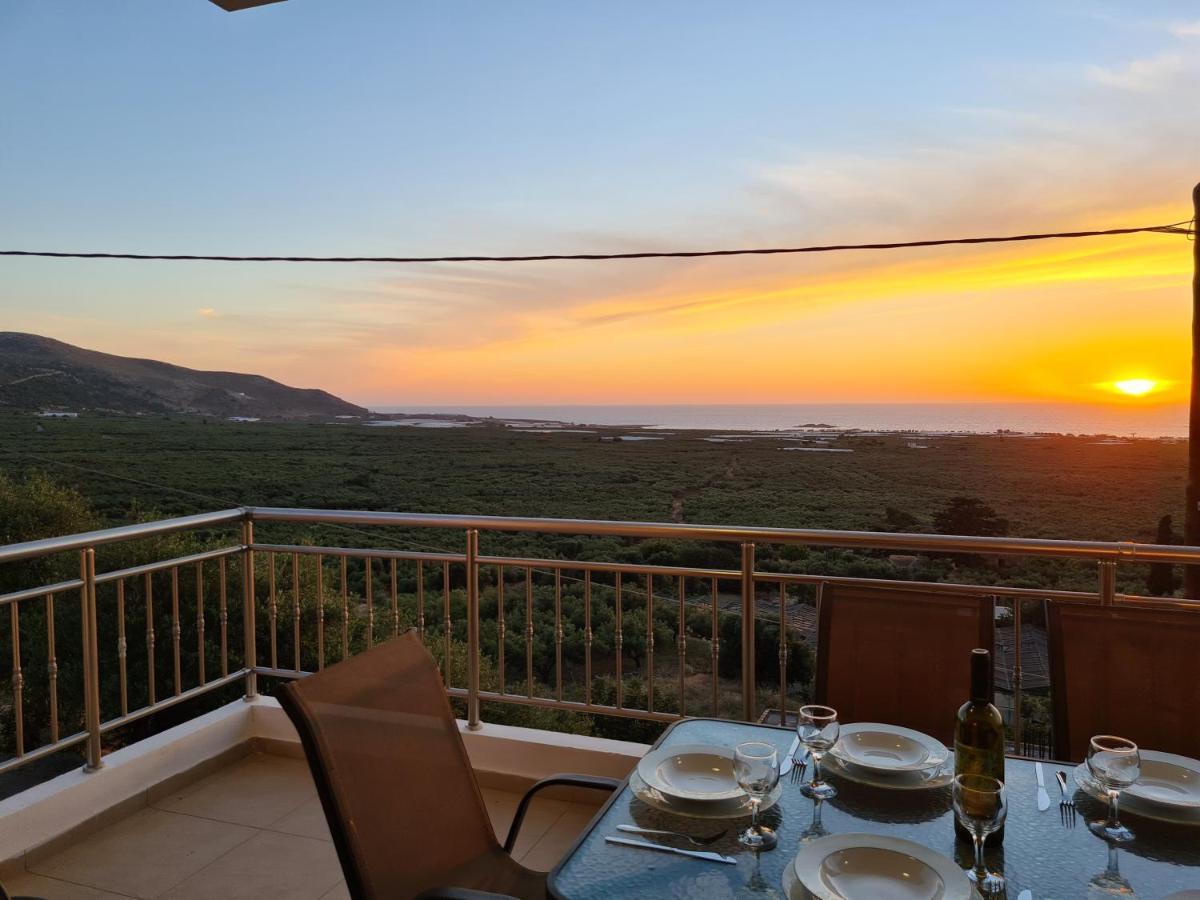 New Villa Kalimera, View To Falasarna Beach Platanos  Ngoại thất bức ảnh